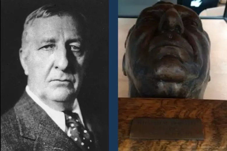 william mcdougall photo and picture of bronze bust of him
